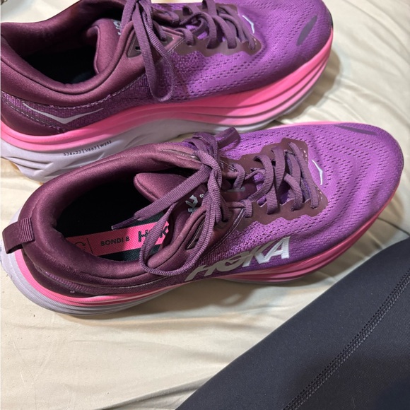 Hoka Purple and Pink Athletic Shoes with Cushioned Support - Picture 6 of 9